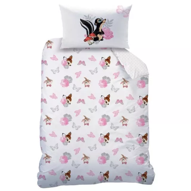 Bebé Franela Ropa de Cama Reversible Disney Bambi 100 X 135CM Castor 3