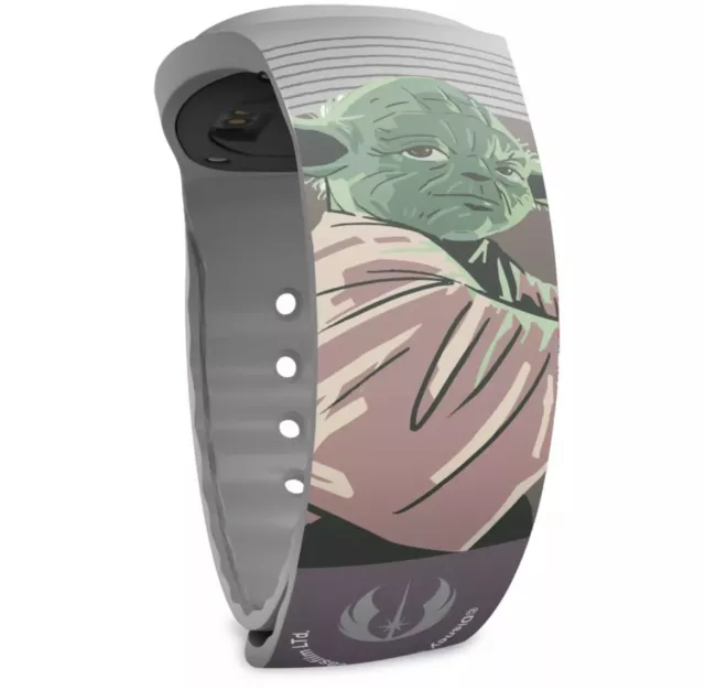 Disney Parks Star Wars Master Yoda Jedi Gray Magicband Plus Unlinked - NEW