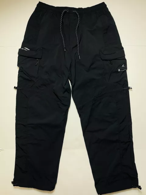 Men's Nike Air Jordan 23 Engineered Size L Nylon Cargo Pants Black