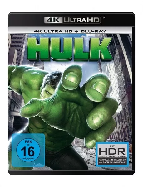 Hulk - Eric Bana,Jennifer Connelly,Sam Elliott  2 Ultra Hd Blu-Ray Neu