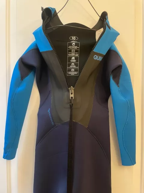 Quicksilver Wetsuit 3/2mm Syncro Back zip - Long sleeve - Boys -Blue