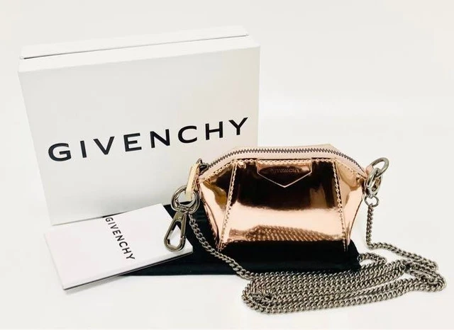 GIVENCHY Baby Antigona 2Way Chain Bag Metallic Light Pink W/Box Japan F/S Mint