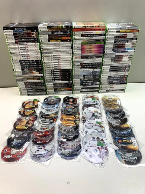 Lot of 172 - Microsoft Xbox 360 Games - Call Of Duty: Black Ops, Halo 3: ODST