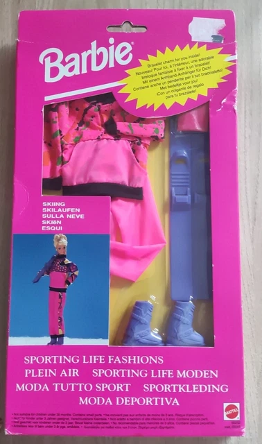Barbie Mode Phosphorescente Italienne - Années 80, Robe Qui Brille Dans Le Noir, Mattel