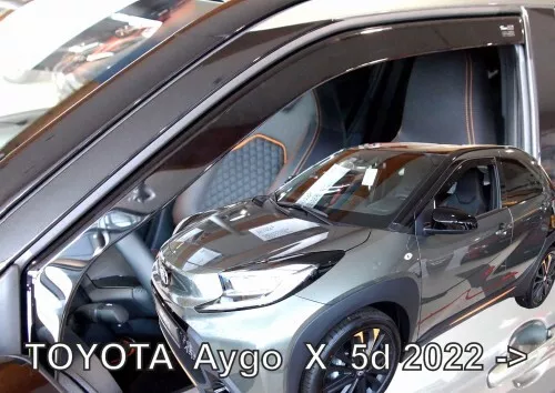 For TOYOTA AYGO X  2022  HTB  5.doors Wind deflectors 2.pc HEKO 29672 ONLY FRONT