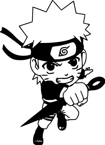 Naruto Uzumaki wall art shippuden akatsuki chibi anime wall décor