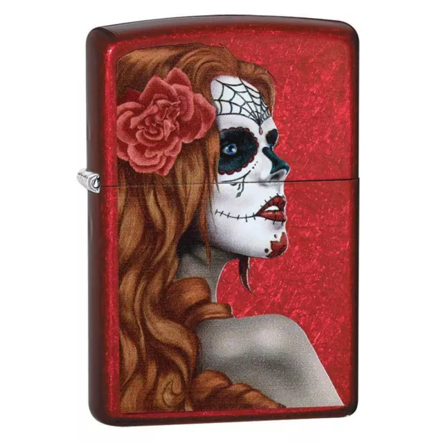 BRIQUET ZIPPO ESSENCE NEUF - FEMME ZOMBIE ( Jour des Morts ) CANDY , Tempete