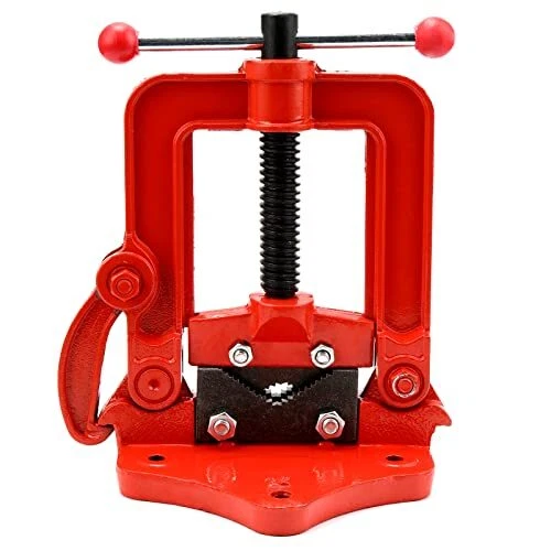 KOHAND Heavy Duty Pipe Vise Forged Bench Yoke Vise Threader Pipe Plumbing Vise