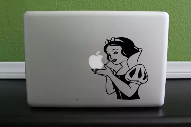 Snow White Decal Sticker for Macbook or iPad fits apple disney accessories