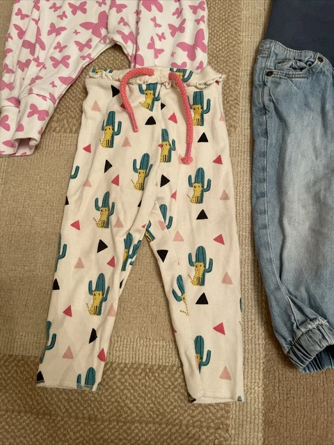Girls clothing bundle age 9-12 months jumper jeans leggings romper 2