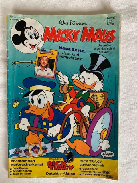 Walt Disneys Micky Maus Nr. 43 vom 18.10.1990 - Comic 1990 - Guter Zustand