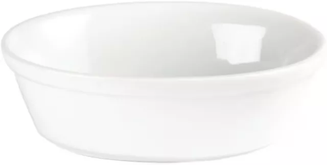 Olympia DK807 Pie Bowl, White ware Oval (Pack of 6)