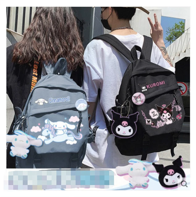 Sac à Dos Enfant En Peluche Kuromi - Design 3D Cartoon, Bandoulière Réglable, Dimensions 18x12x25 Cm, Cadeau Mignon
