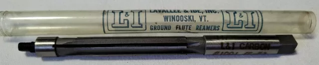 11/32" Adjustable Hand Reamer .3438 Straight Flute HSS RH Cut Lavallee & Ide