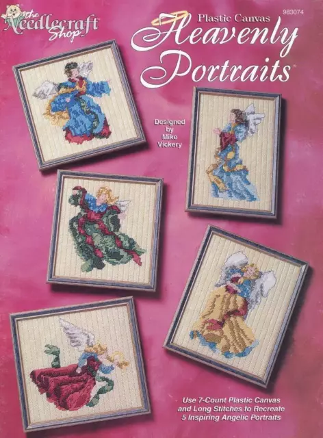 The Needlecraft Shop Lienzo Plástico Retratos Celestiales 5 Diseños De Colección 1998