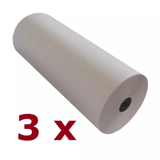 3 Rollen Schrenzpapier 50cm x 250lfm 80g/m² 1Rolle=10kg -ohne Hülse- Packpapier