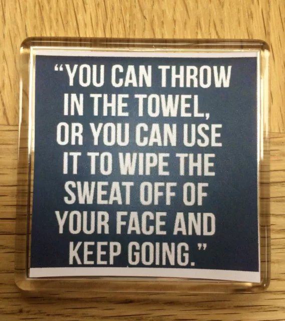 Throw In The Towel Muhammad Ali Quote Magnet