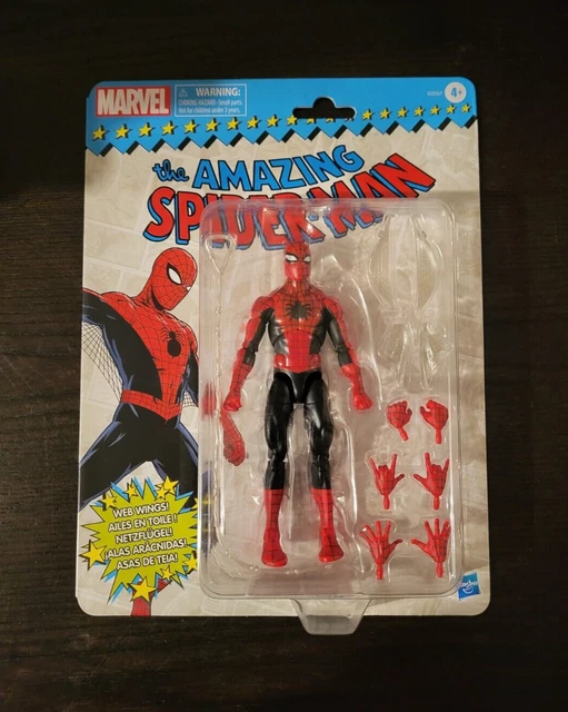 The Amazing Spiderman WEB WINGS RETRO 6" Scale MARVEL LEGENDS New 2023 Sealed