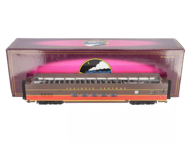 MTH 20-6761 O Gauge IC 70‘ ABS Full Length Smooth Sided Vista Dome Passenger Car