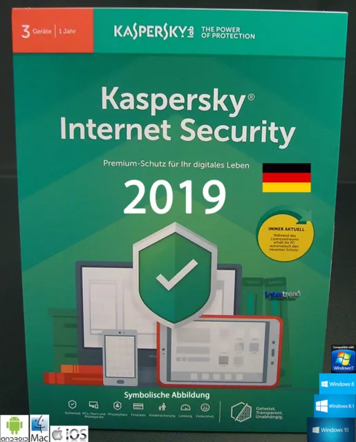 Kaspersky Internet Security 2019 version complète 3 appareils PC/Mac/Android + instructions