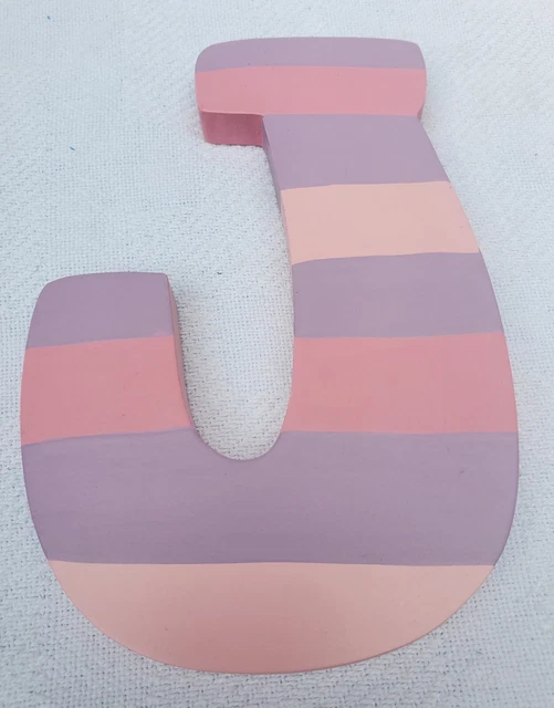 Vtg Tatutina Wooden Letter “J” Decorative Alphabet Decor Kids FUN Wall Hanging