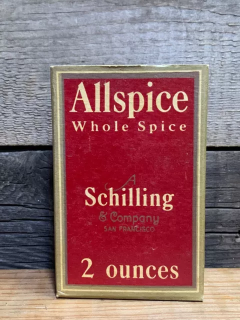 A Schilling & Company, Allspice Whole Spice, 2 Ounces, Empty Box