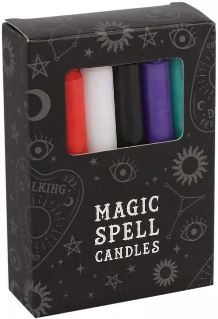 Candles Ritual/Pagan - MAGIC SPELL - Pack of 12 Mixed Colours