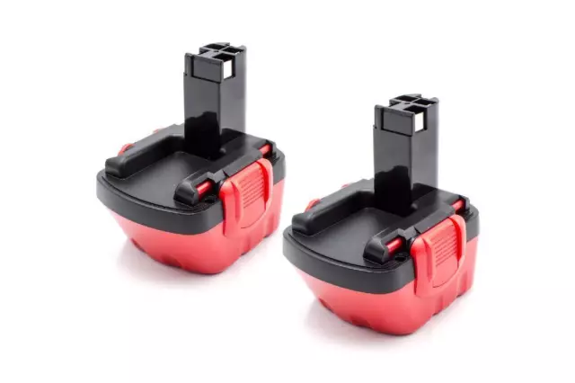 2x BATTERIE d'outil 12V 1500mAh noir / rouge pour BOSCH PSB 12 VE-2, PSR 12VE