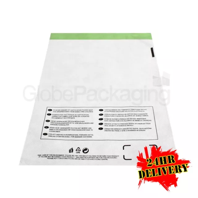 2000 C4 CLEAR Poly Mailing Bags Self Seal 9x12" A4 SIZE