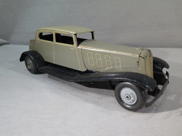 Ancienne Voiture JEP En Tôle Mécanique – Jouet Collection France – état D'occasion