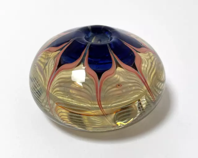 Richard Clements Australian Art Glass Perfume Bottle Signed No Stopper