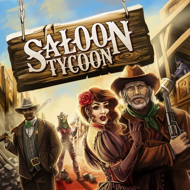 Saloon Tycoon Board Game Van Ryder Games Western Theme EX