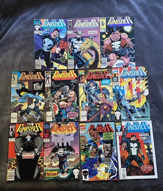 The Punisher Lot #4 19 21 23 32 37 44 48 61 81 Vol 1 Vintage Marvel