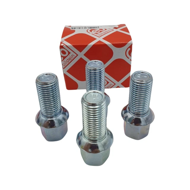 4X FEBI 09801 Radbolzen Radschrauben Alufelgen Stahlfelge für Audi Seat ...
