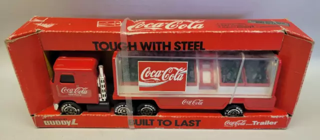 Coca Cola Buddy L 1989 Mack Trailor Delivery Truck New in Original Box #2591