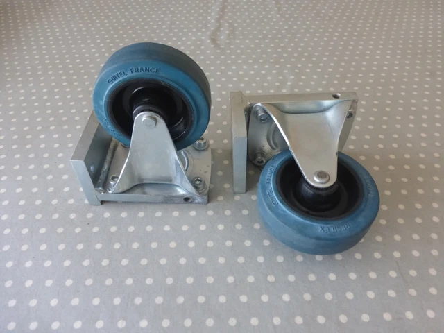 Lot De 3 Roulettes Colson D’occasion – Provenant D’environnement Cleanroom Classe 10 000 | Pour Mobilier Industriel