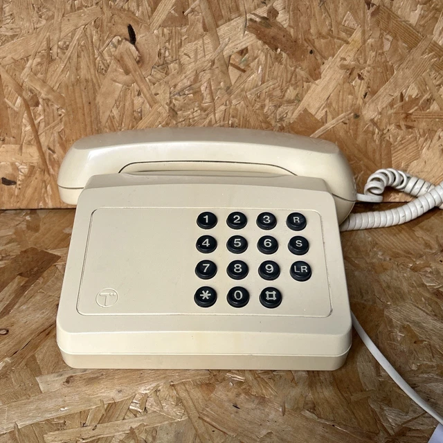 VINTAGE CREAM IVORY 1980s BT Tribune 9802AR Corded Telephone Bell ...