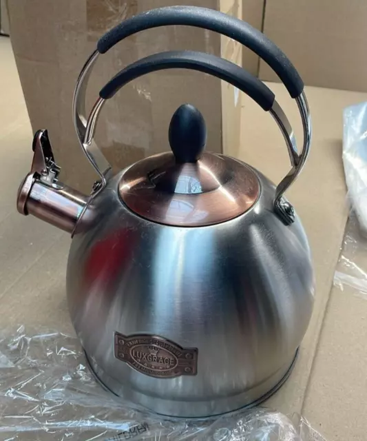 Whistling Tea Kettle Stainless Steel Teapot, Teakettle for Stovetop Induction