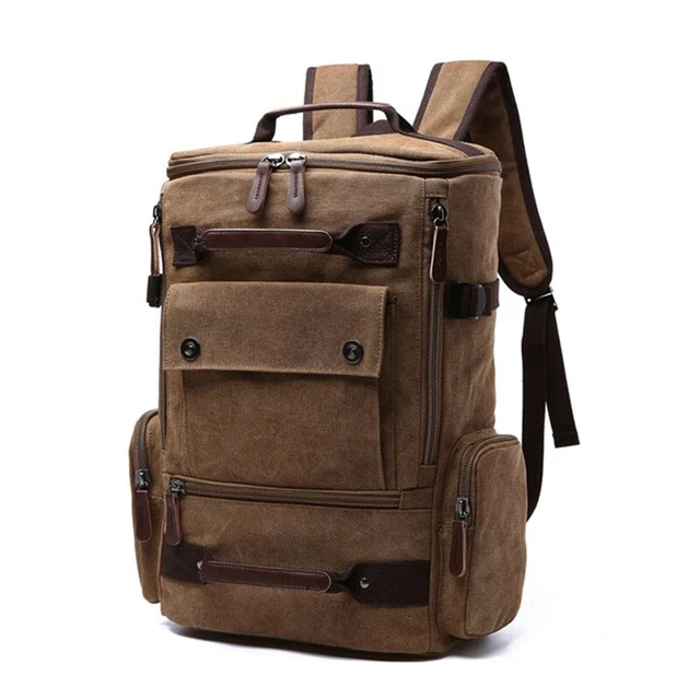 SAC À DOS Vintage en Toile Chasse Camping Randonnée Ville EUR 94,99 - FR