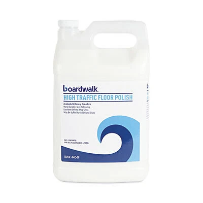 Boardwalk High Traffic Floor Polish, 1 Gal Bottle BWK4404FEA BOARDWALK Boardwalk
