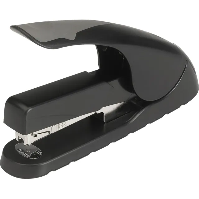 Business Source Full Strip Stapler Anti-slip 210 Capacity Black/Gray 62885