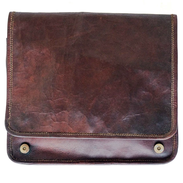 Sac Bandoulière Homme ANPTER - Sacoche Vintage Cuir - Multi-poches - Pour Voyage Et Ville