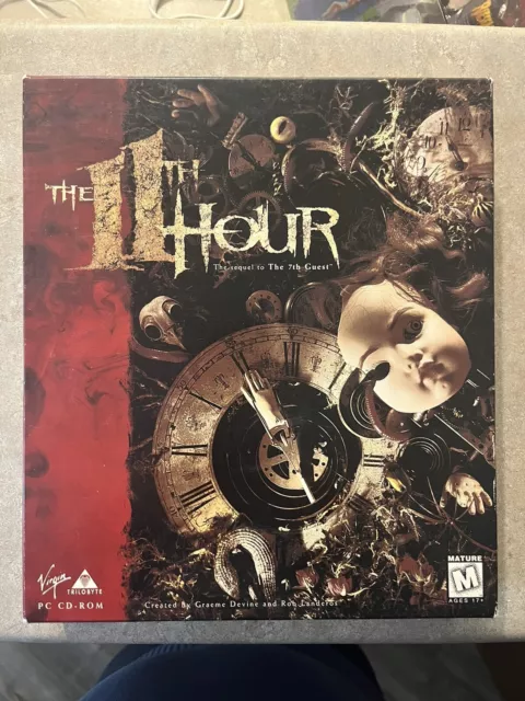 The Eleventh 11th Hour, Sequel To 7th Guest / Rare Big Box PC CD-Rom!
