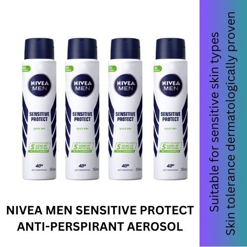 6-Pack: Nivea Men's Deodorant Antiperspirant Spray main image 0