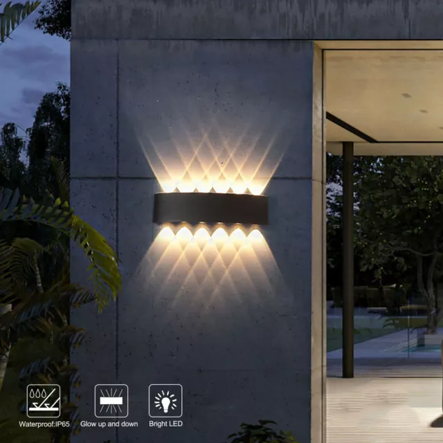 Modern LED Wall Lights Up Down Sconce Lighting Fixture Lamp Indoor Outdoor Lamp