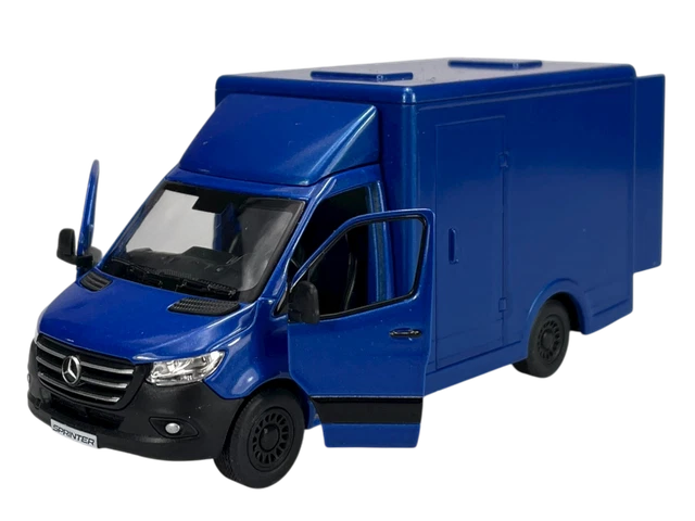 Modelo De Furgoneta Mercedes-Benz Sprinter De Metal – 12 Cm, Con Motor De Retroceso, Puertas Abatibles, 4 Colores Disponibles