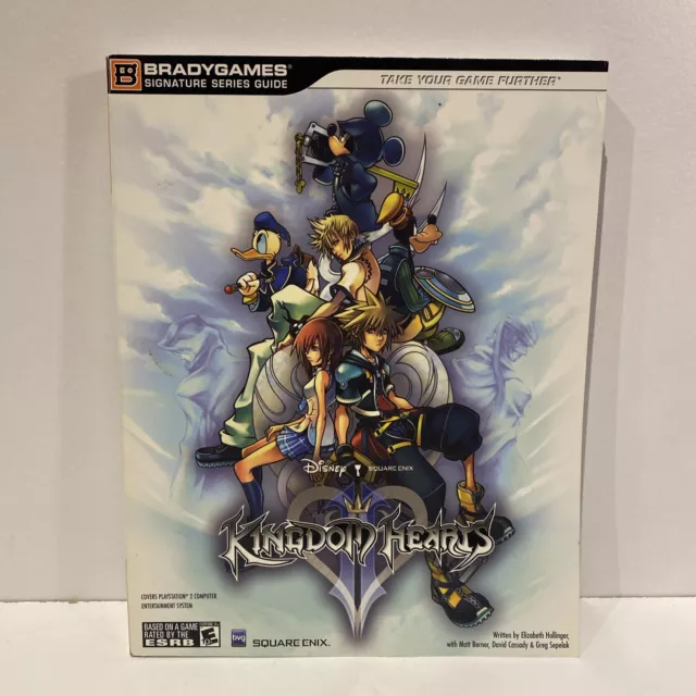 Disney KINGDOM HEARTS Official Strategy Guide, PS2 BRADY GAMES With Fold Out C2