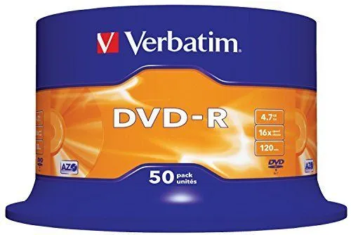 Verbatim Dvd-R Argent Mat Paquet de 50 43548-Ver