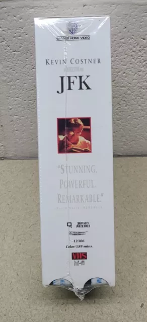 JFK VHS MOVIE Kevin Costner – Oliver Stone Film Sealed 1992 Warner Home …