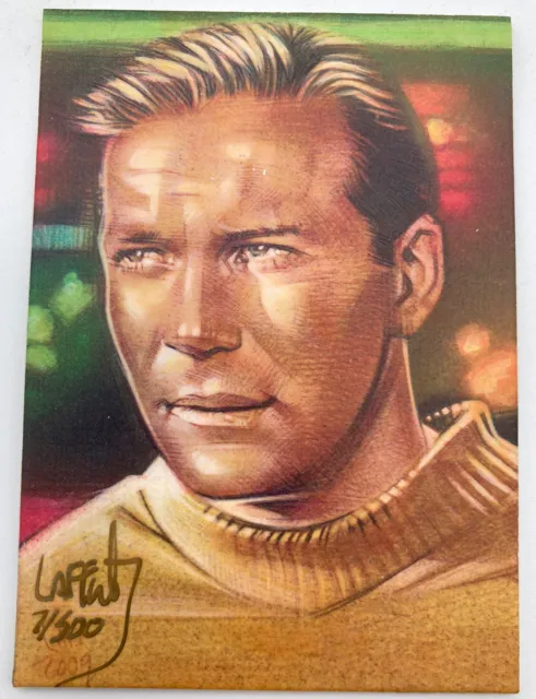 Jeff Lafferty CAPTAIN KIRK Art Print 3.5 x 2.5 Lmt Ed SD #'d ACEO Card Star Trek
